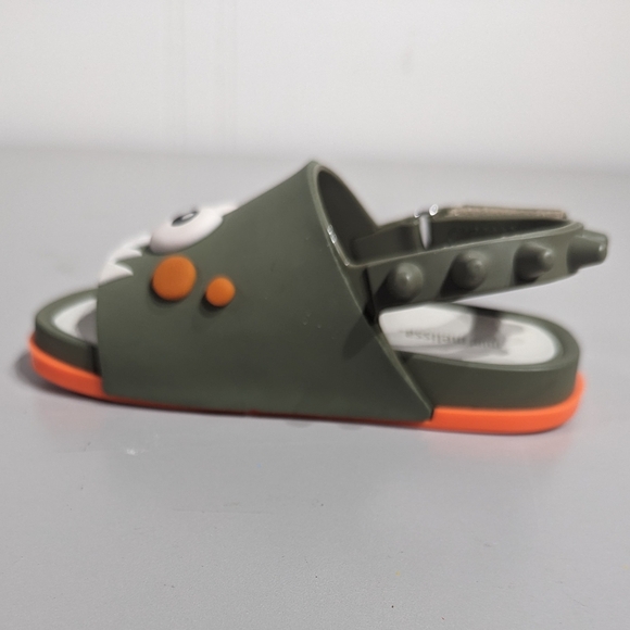 Mini Melissa Monster Sandals - Green and Orange - size 9 usa - Picture 7 of 10